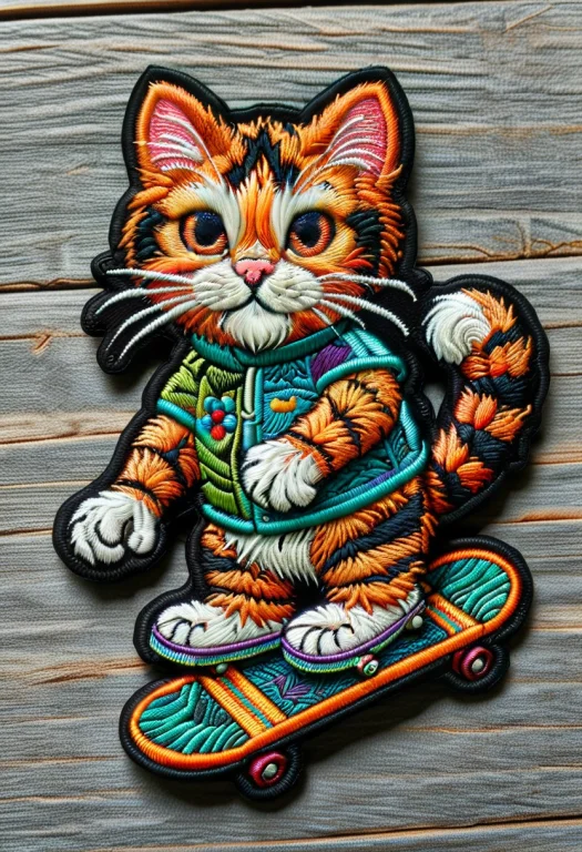Ral-embroideredpatch, Embroidered Patch, Garfield Cat, Garfi...