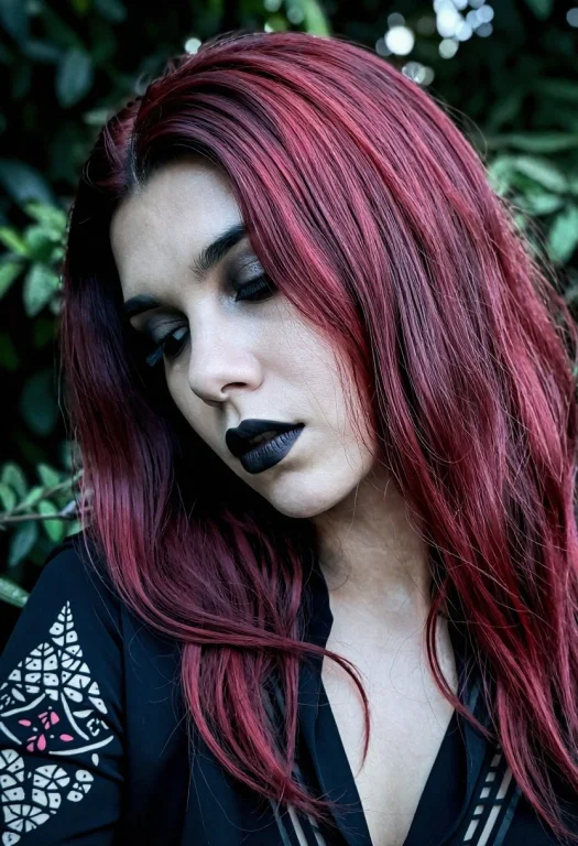 Gothic Style, Blush, Looking Young0.5,dutch Angle, Portrait,...