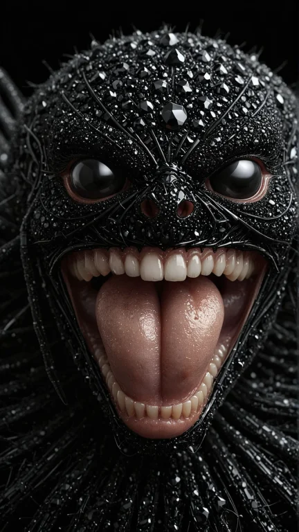 A Macro Photo Of A Spiders Fang, Revealing The Fine Details...