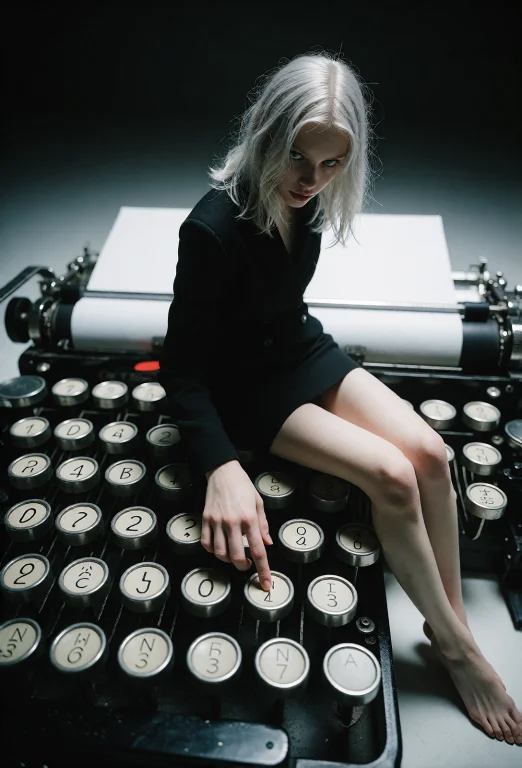 A Striking, Retro-modern Fashion Shot In The Bold Style Of N...