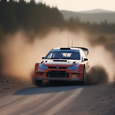 A Rally Car Mid-drift On A Gravel Road, Physically Based Ren... — SDXL AI Prompt: a rally car mid-drift on a gravel road, physically based render, 8k textures, fi...