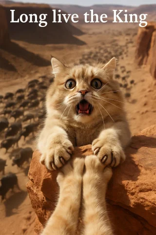 Generate Me A Funny Cute Fluffy Photorealistic Video Of A Ca... — Stable Diffusion AI Prompt: Generate me a funny cute fluffy photorealistic video of a cat hanging onto the e...