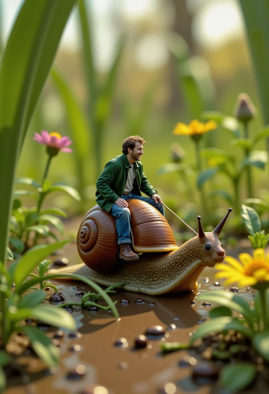 Highly Detailed Closeup, A Bright Daytime Shot Of A Miniatur...
