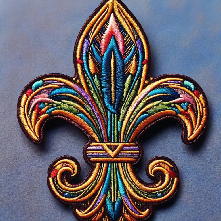 Ral-embroideredpatch, Fleur-de-lis, Extreme Details, Masterp...