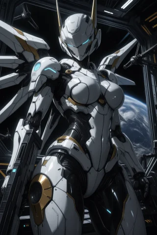 Masterpiece, High Quality, Year 2026, Close-up, 1girl, Solo,... — Stable Diffusion AI Prompt: masterpiece, high quality, year 2026, close-up, 1girl, solo, mecha musume, armor...