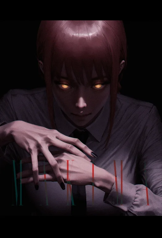 Ringed Eyes, 1girl, Solo, Makima Chainsaw Man, Chainsaw Man,...