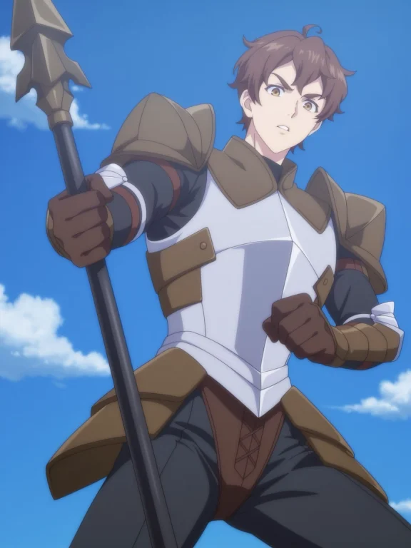 Animescreenshot, 1boy, Cowboyshot, Klau1ban, Looking At View...