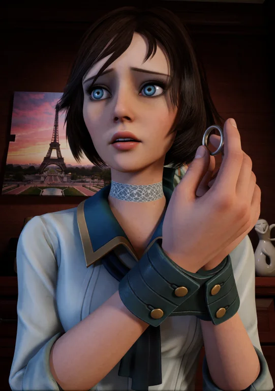 Elibio. This Is A Digital Cgi Image Depicting A Young Woman...