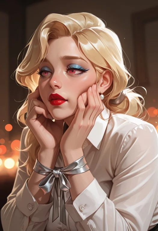 1woman, Mature Lady, American Secretary, Blond Hair, Part, S...