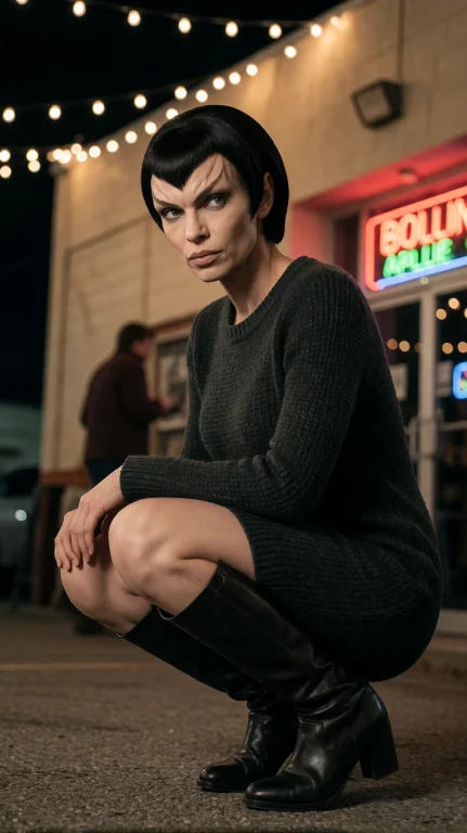 Rmlnfml Alien Woman, Three-quarter From Mid-thigh Up, Low An...