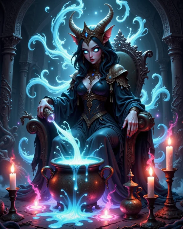 The Image Is A Mystical Illustration In The Ghostlystyle Of...
