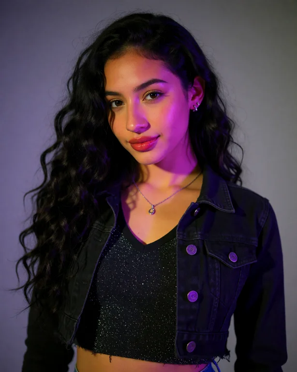 Shallow Depth Of Field, Standing In A Dynamic Pose, Night Ti...