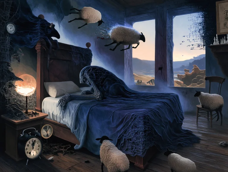 A Surreal Dystopian Painting In The Distinctive Style Of Zbe...