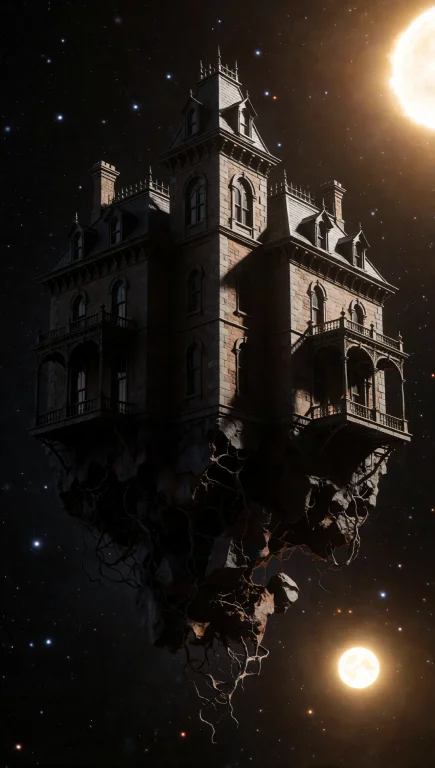 24. Floating Victorian Manor, Broken Anti-gravity Foundation...