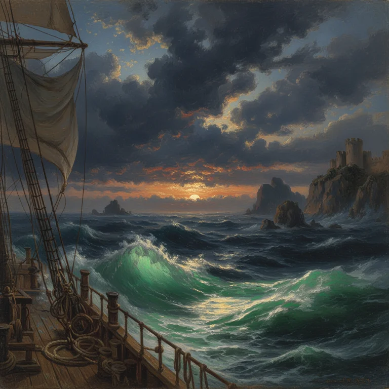 R1280f2aivazovsky The Composition Depicts A Turbulent Marine...
