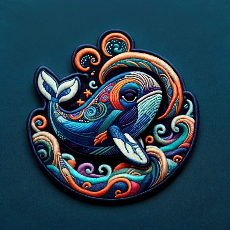 Ral-embroideredpatch, A Whimsical Embroidered Fabric Patch F...