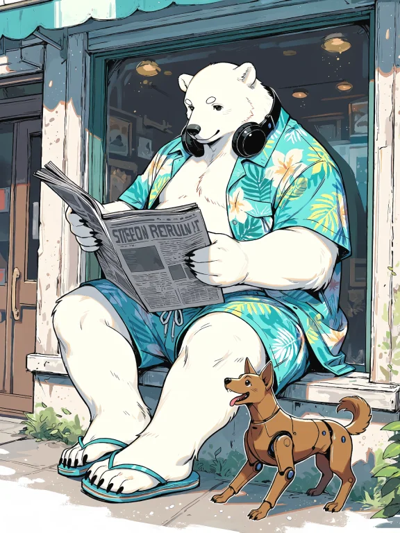 Masterpiece, Best Quality,score9, A Giant, Chubby, Endearing...