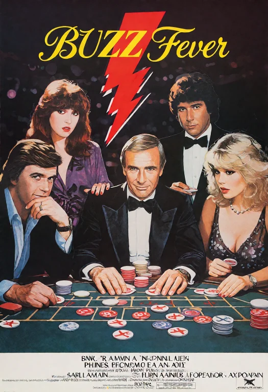 80sm0v13p0st3r,a Poster For An 80s Film Entitled Buzz Fever,...