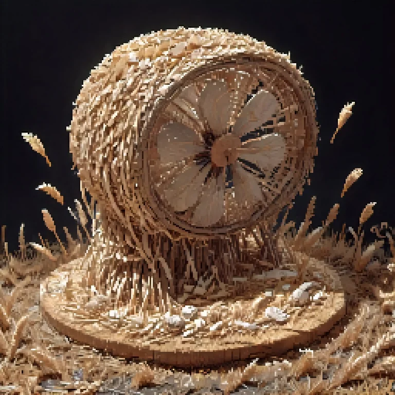 Isometric View Of A Single Sculpture Of A 1940s Oscillating...