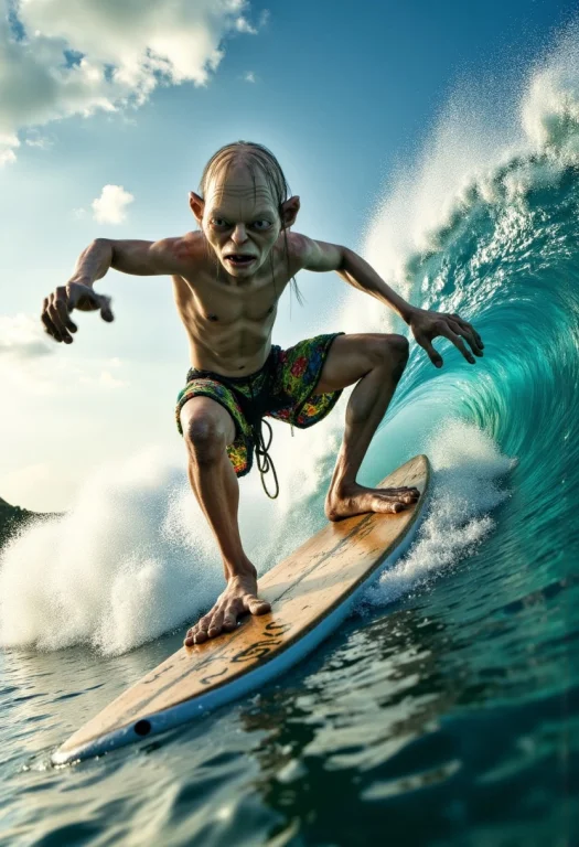 A Stunning 4k Masterpiece Of Smeagol From Lord Of The Rings...