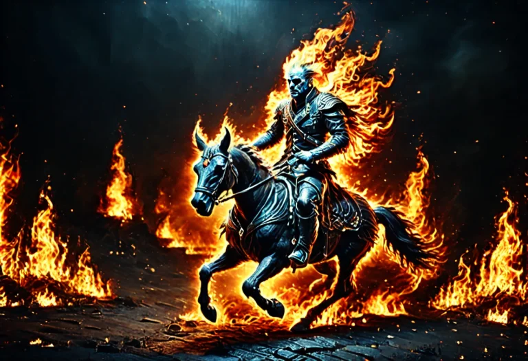 Mounted On Horseback The Devil In Man This White Livered Gen...