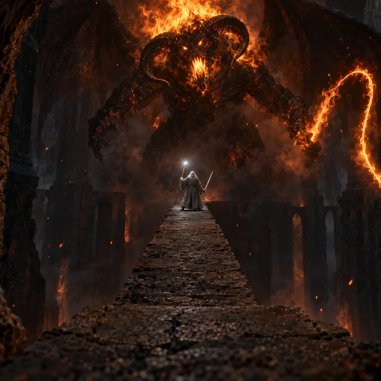 Based On J. R. R. Tolkien Lore. Frodo Pov Of Gandalf Facing...