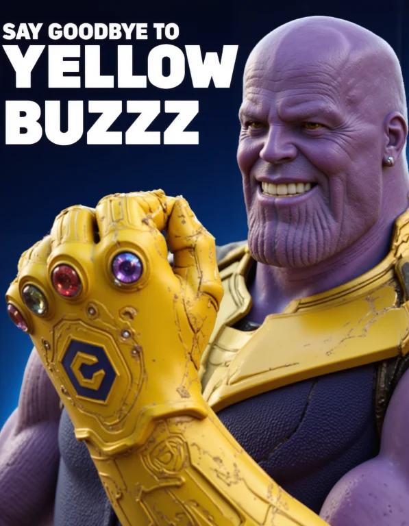 Smiling Thanos Wearing Infinty Glove With Civitailogo Etched...