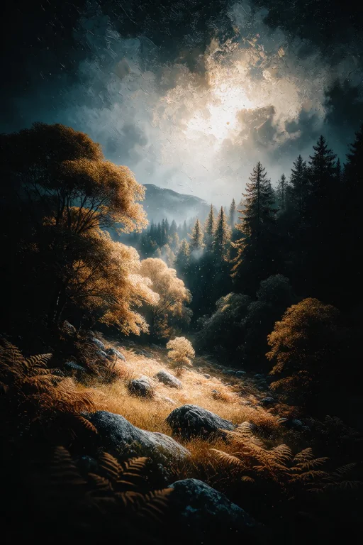 Zidiusart, Create A Dramatic Landscape Painting In The Style...