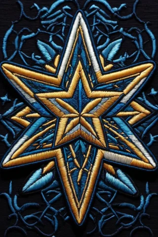 A Single Five-pointed Star, Exactly One Star, A Classic Five... — SDXL AI Prompt: a single five-pointed star, exactly one star, a classic five-point star shape wi...