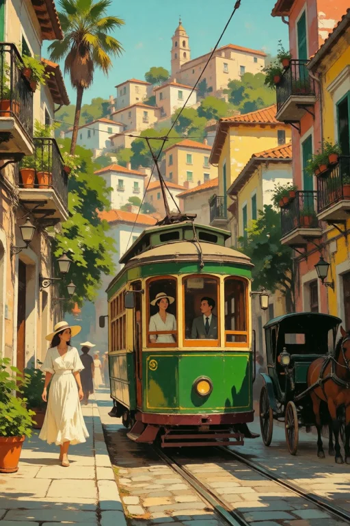 Nature, A Beautiful, Painterly Oil Painting Depicting A Vibr...