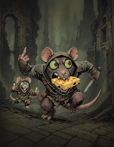 Skaven City, Loraskaven0.6, 1boy, Skaven, Rat, Sk4v3n, Maste... — Stable Diffusion AI Prompt: skaven city, , 1boy, skaven, rat, sk4v3n, masterwork, masterpiece, best quality,...