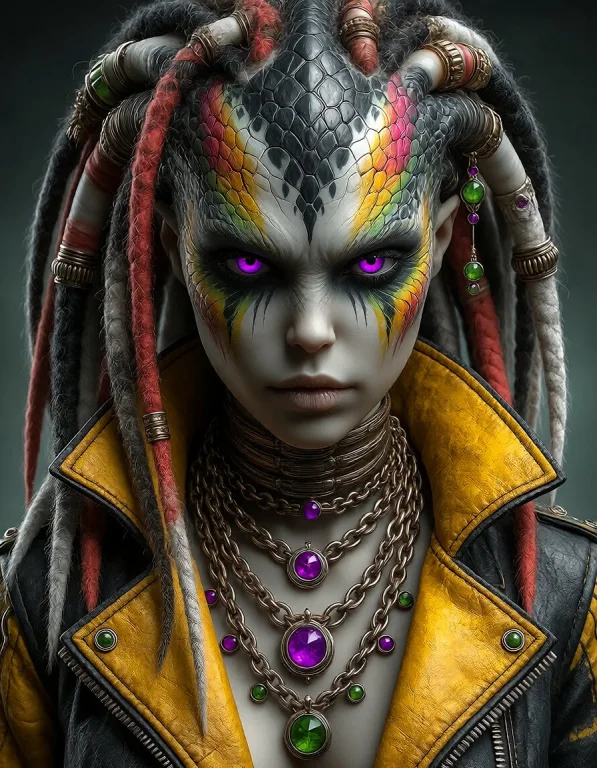 This Is A Highly Detailed, Digitally-created Portrait Of An...