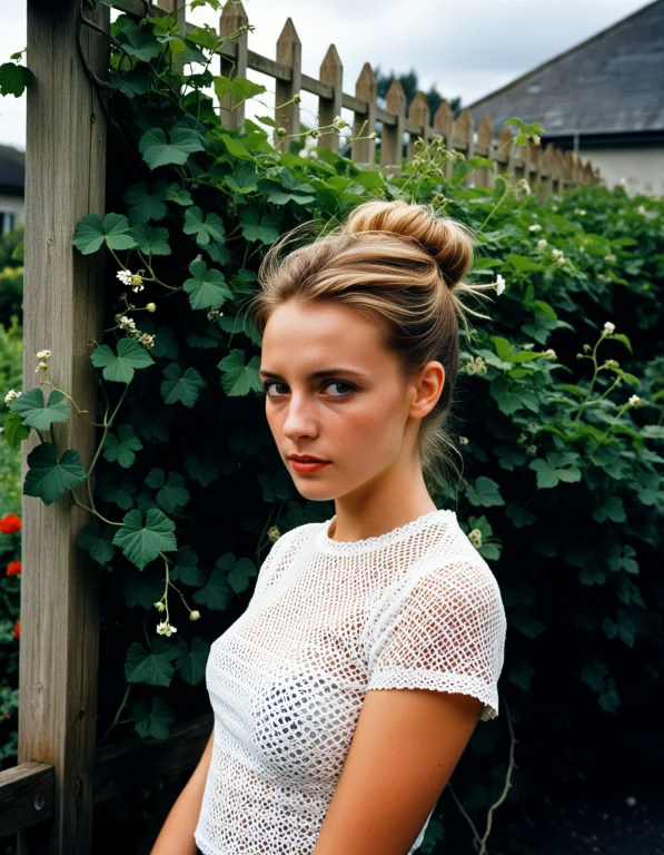 Candid, Dynamic Angle, Cowboy Shot, Analogue Color Photograp...