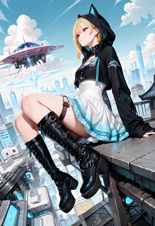 1girl, Solo, Lazypos, Anime-style, Intricate Background, Del...