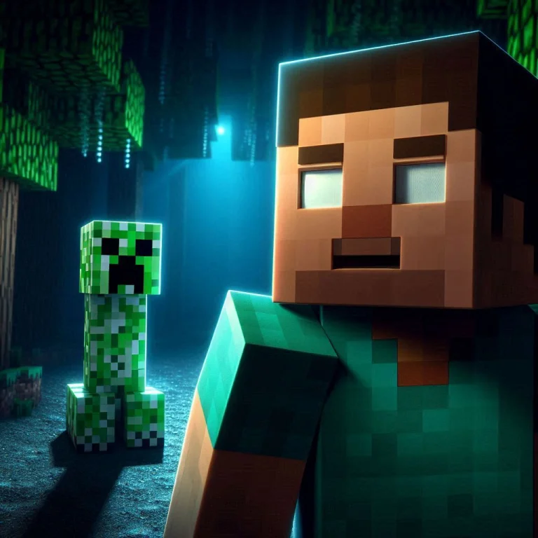 Steve From Minecraft Looking Towards The Viewer With Realiza...