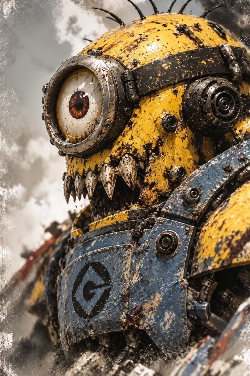 Make Image 1 The Same But The Mech Look Like The Character I...