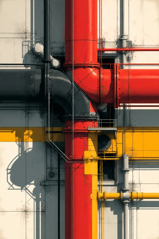 Strangedaal. A Bold, Geometric Constructivist Art Piece Focu...