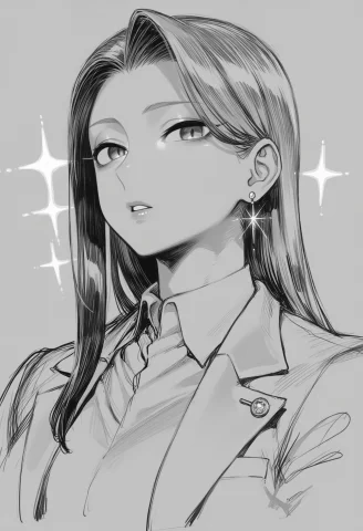 Score7, Score8, Score9, Monochrome, 1girl, Greyscale, Earrin... — Stable Diffusion AI Prompt: score_7, score_8, score_9, monochrome, 1girl, greyscale, earrings, jewelry, long...