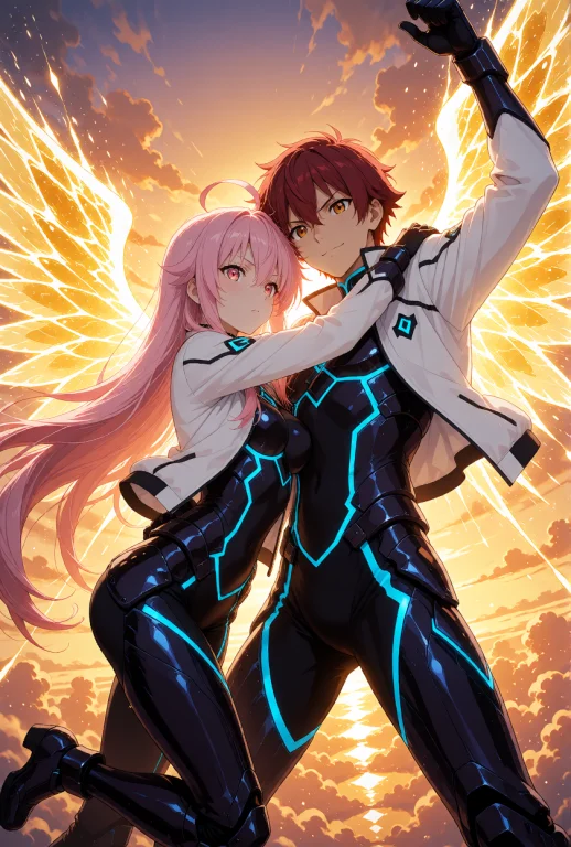 Tohka Yatogami And Shido Itsuka From Date A Live, Standing T...