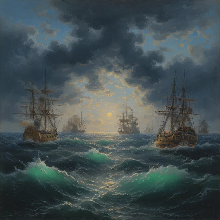 R1280f2aivazovsky The Composition Depicts A Tumultuous Naval...