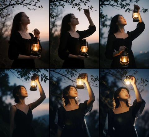 Lunaatlantis, A Photography By Lunaatlantis Woman In Black D... — Stable Diffusion AI Prompt: luna_atlantis, a photography by luna_atlantis woman in black dress, holds glowin...