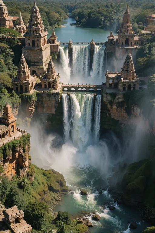 Supergroundview, A Colossal Ancient Waterfall City Plunges V...