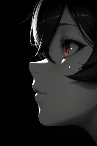 1girl, Amber Genshin Impact, Solo, Dark, Greyscale, Monochro... — Stable Diffusion AI Prompt: 1girl, amber \(genshin impact\), solo, dark, greyscale, monochrome, profile, sid...