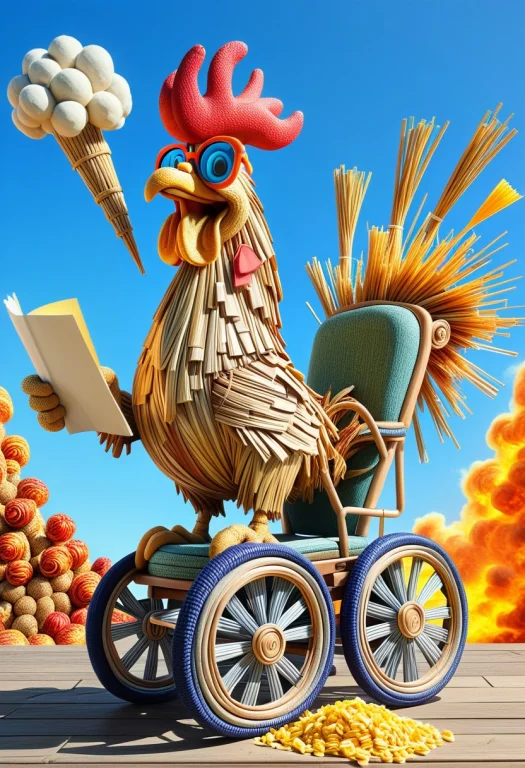 A Funny, Highly Detailed Surrealist Digital Painting Of A Go...