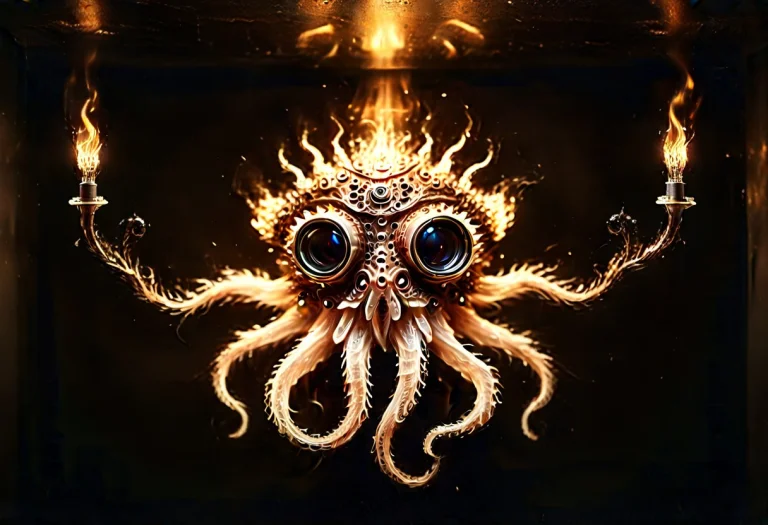 Steampunk Squid Pamtrophy Madefrom Fire A Wall Mounted Steam...
