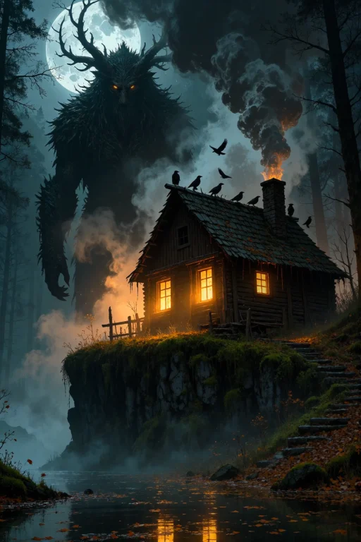 Dark Fantasy Masterpiece Painting In The Style Of Nightjar I...