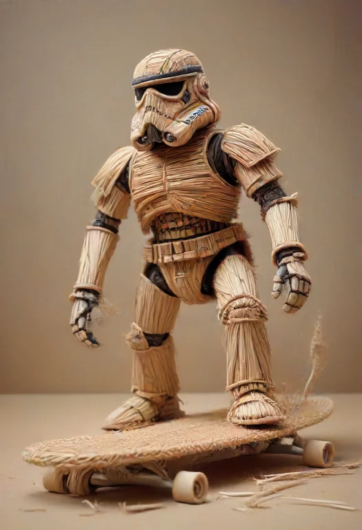Made Of Straw Thread, A Humorous Photograph Of A Clumsy Stor...