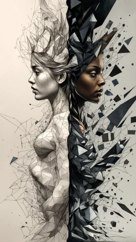 Donmfr4ctur3dd1fffxthe, Perfection Style. A Breathtaking You... — FLUX AI Prompt: DonMFr4ctur3dD1ffFXThe, perfection style. A breathtaking young woman standing in...