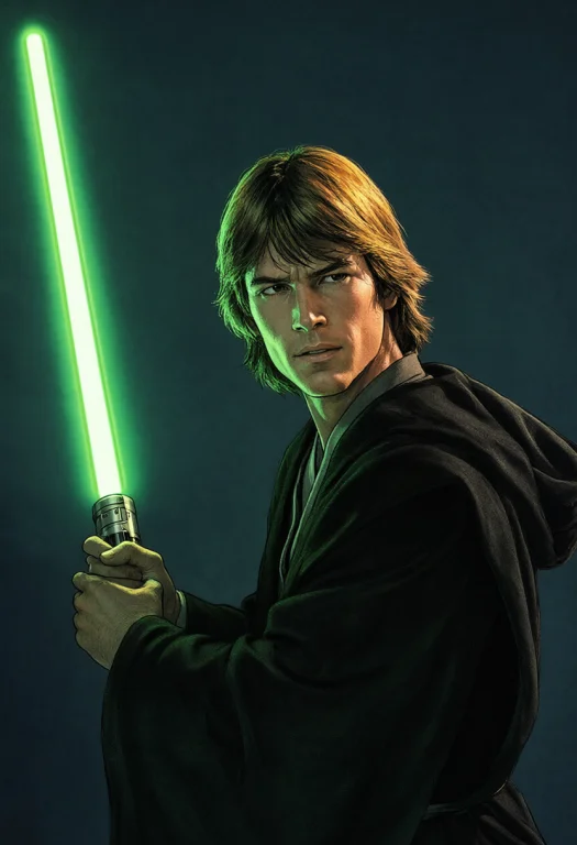 Star Wars Dark Horse 1990s Comic, Solo, Luke Skywalker Holdi...