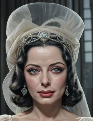 Transparent, Multilayered Depiction Of Hedy Lamarr, Portraye... — Stable Diffusion AI Prompt: Transparent, multilayered depiction of (Hedy Lamarr, portrayed in her 1940s cine...